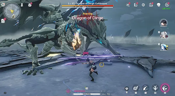 Open-world action combat